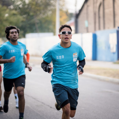 Participantes corriendo